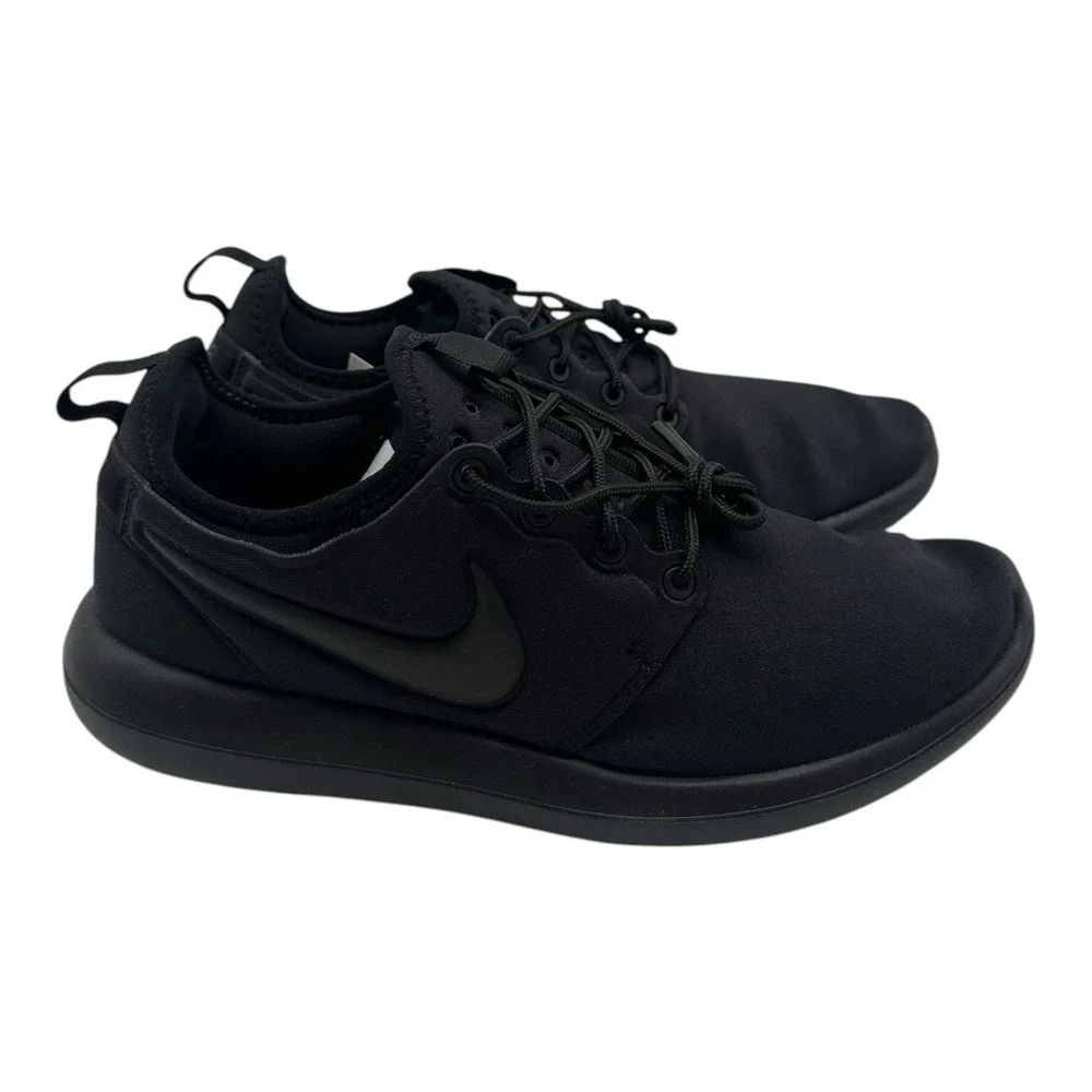 Nike Roshe Two GS Running Shoes Size Youth 6.5 Womens 8 Black Sneaker 844653-001